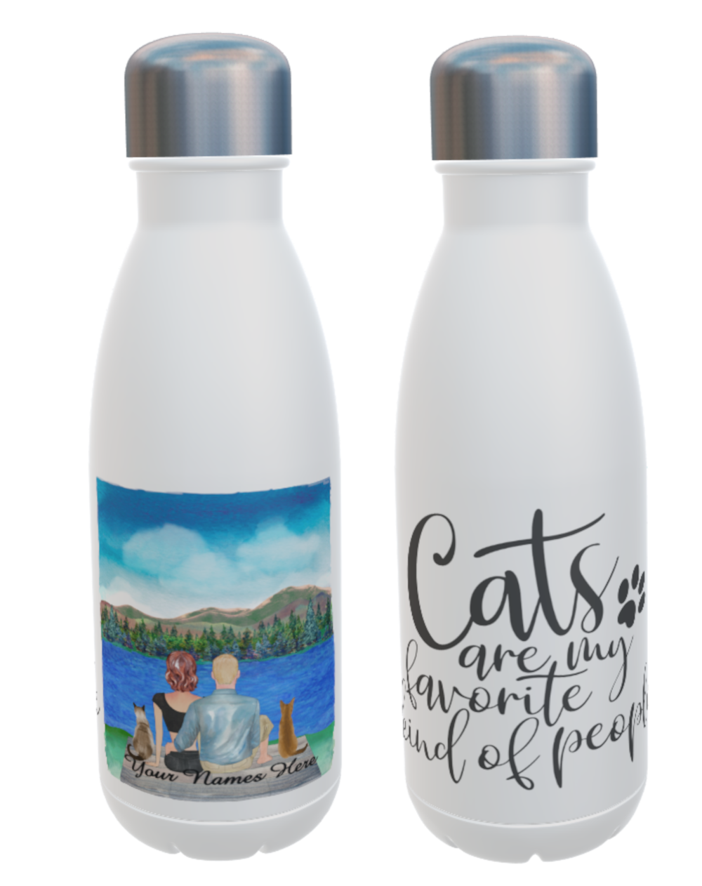 Cat Water Bottle, Cats are my favorite...